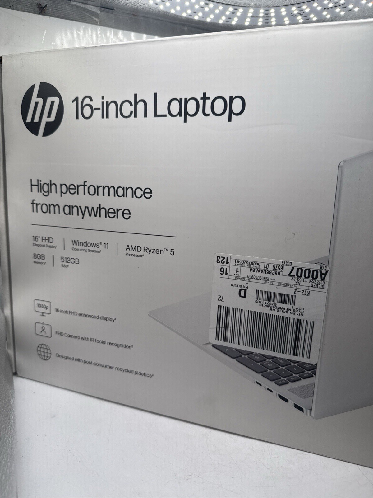 hp 16-bc1052wm OmniBook 5 16″ 2K Display, Ryzen 5 8540U, 512GB SSD Brand New