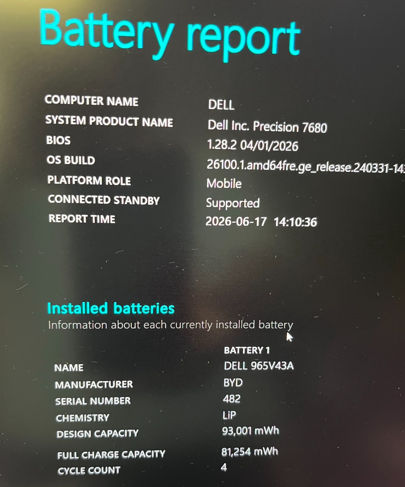 DELL Precision Mobile Workstation 7680 – RTX 5000 Ada | i9-13950HX. 32GB RAM