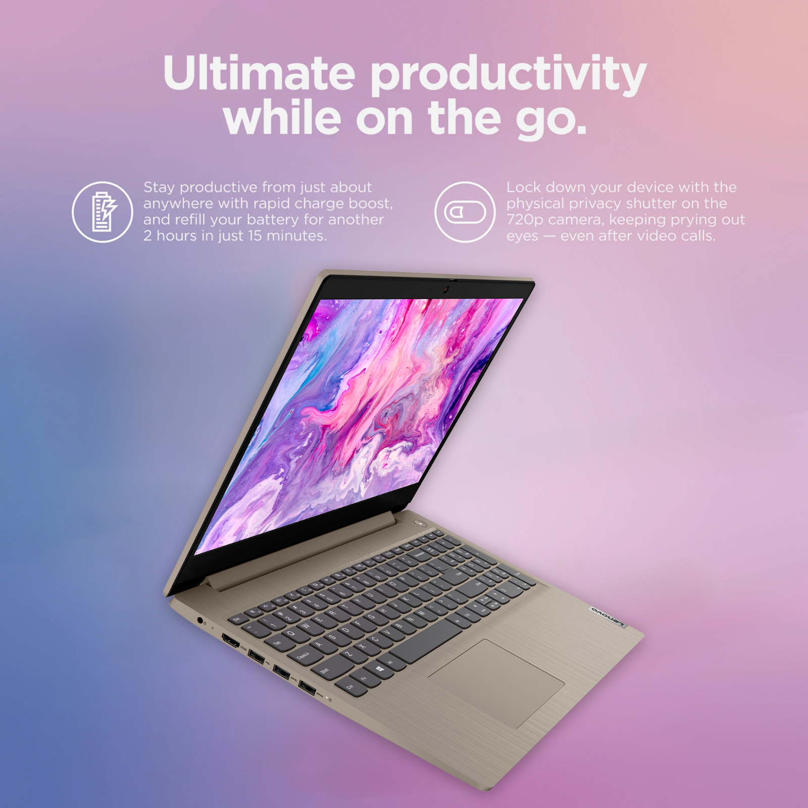 Lenovo IdeaPad 3i Touch Laptop 15 Intel i5 8GB RAM 1.25TB SSD Win 11 Office 2024
