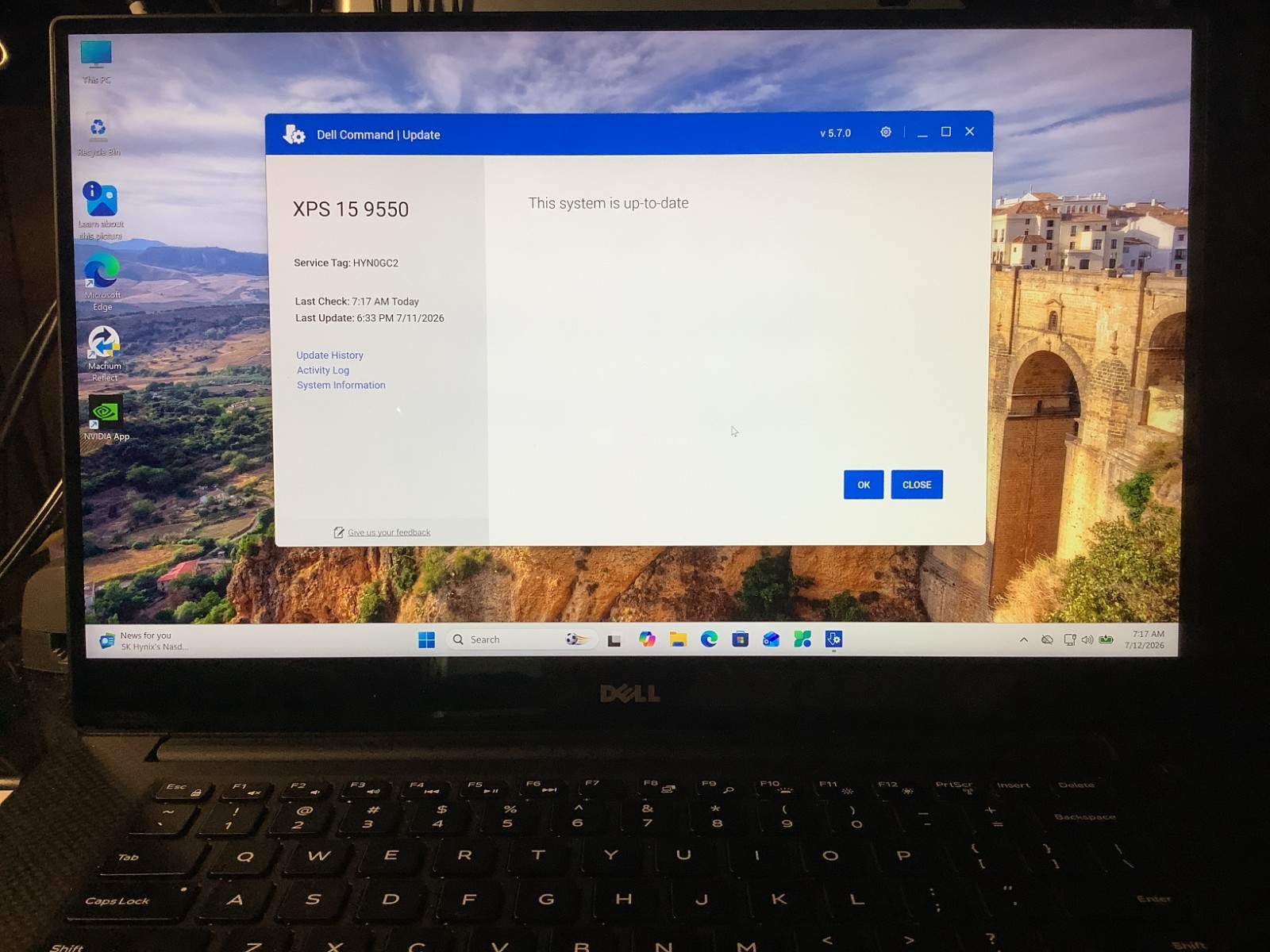 Dell XPS 9550, 4K Touch Gaming-GTX 960M, i7 6700HQ, 16GB – 256 + 500 Win 11 Home