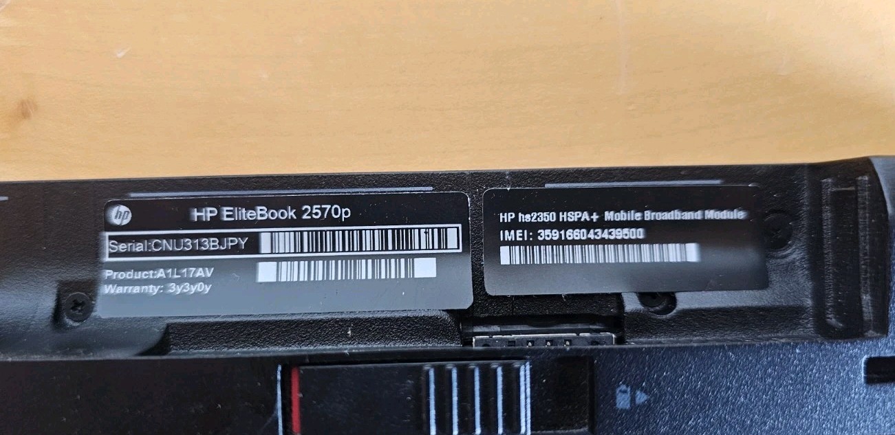HP EliteBook 2570p 12.5″ | Intel Core i7-3520M 8GB RAM | 256GB SSD | Win 10 Pro