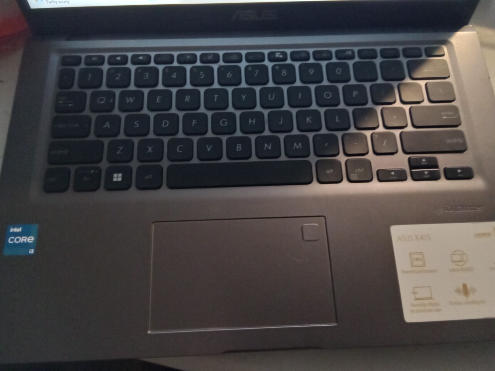 vivobook asus laptop x415ea color gray nice has fingerprint