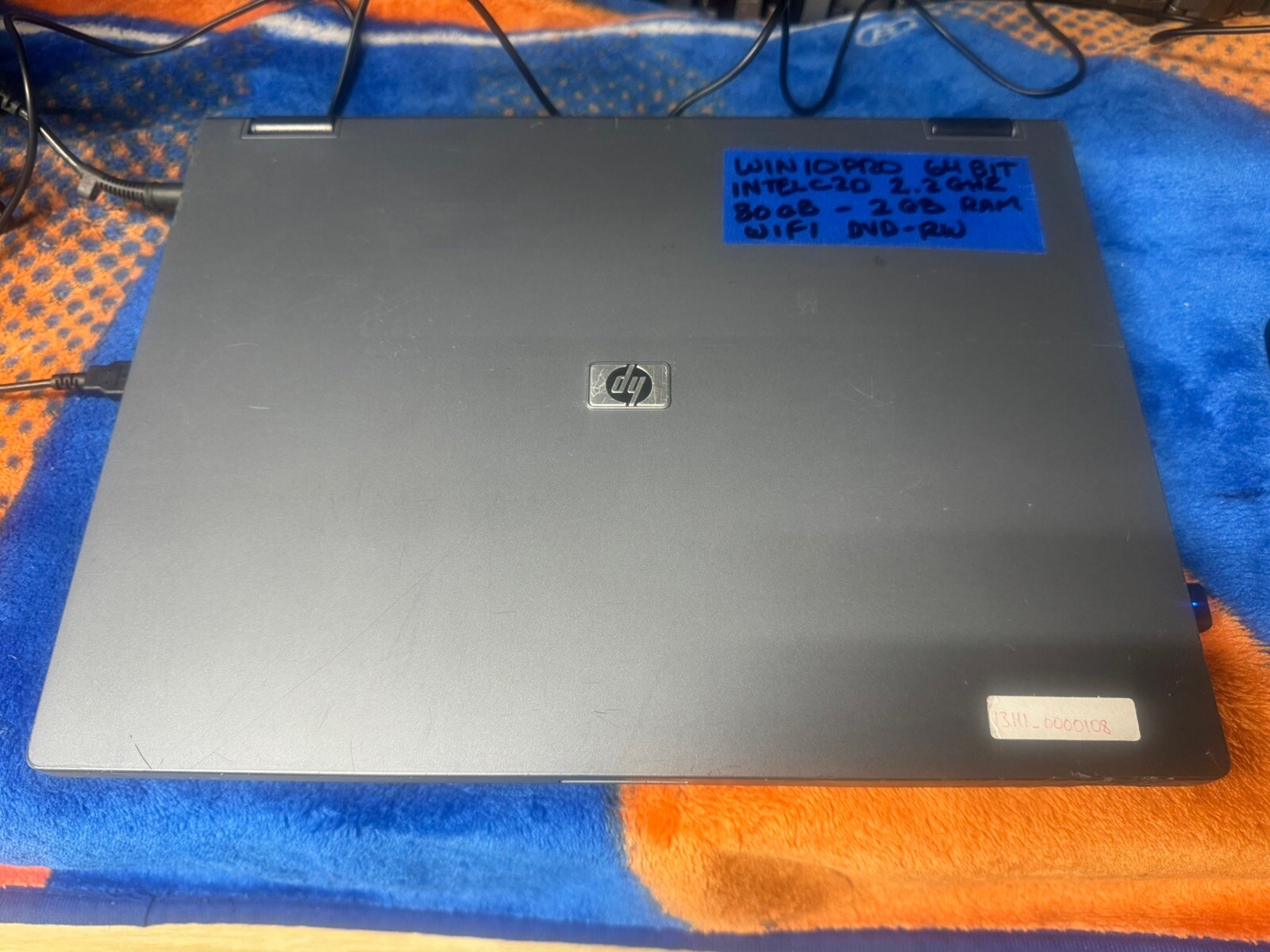 HP 6710b 15.4”, Win10pro, Intel C2D 2.20, 150 GB, 2.5 GB, DVD-RW, Wifi, #002