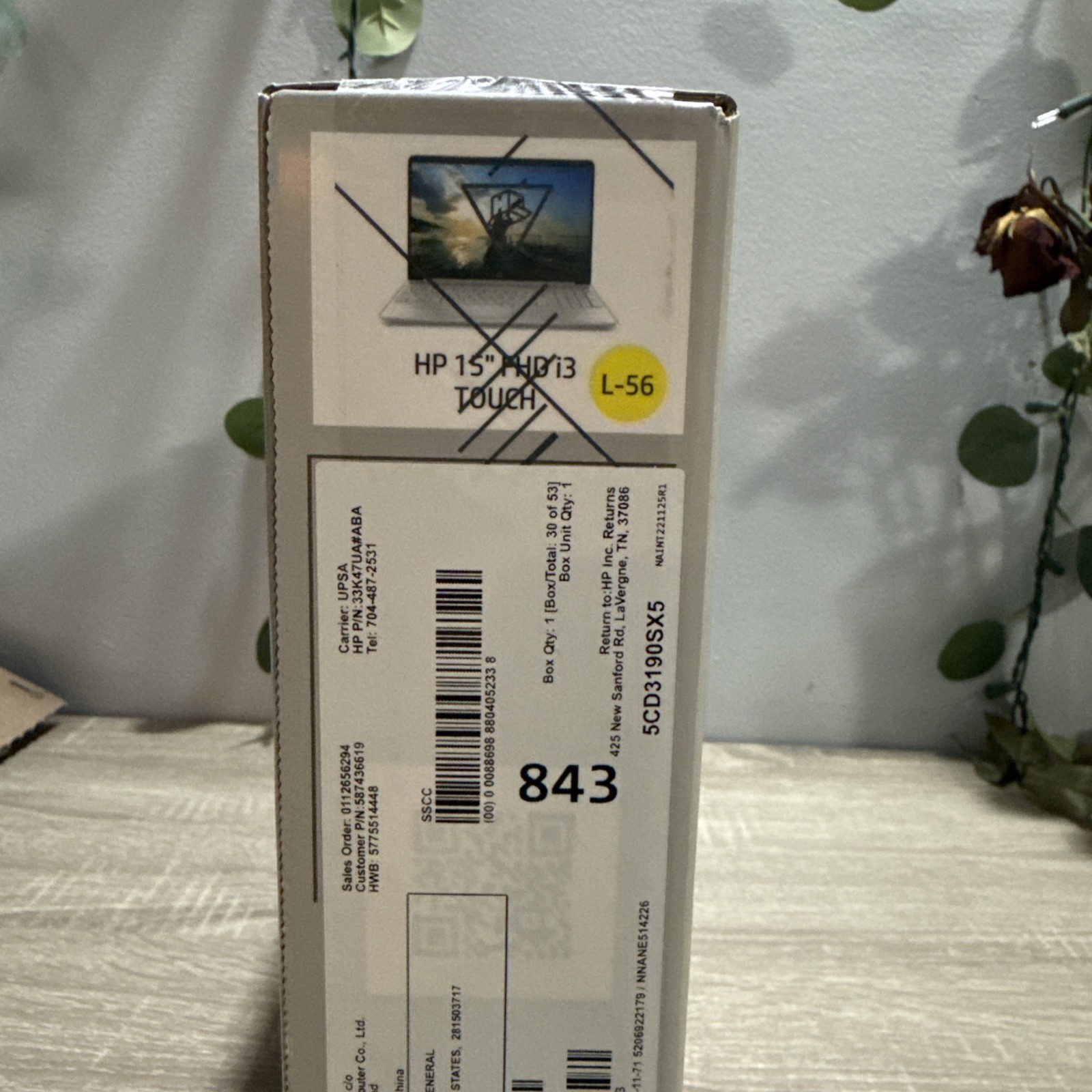 HP 15.6 FHD Touch Intel Core I3-1115G4 8GB RAM 256GB SSD Silver Windows 11 – New