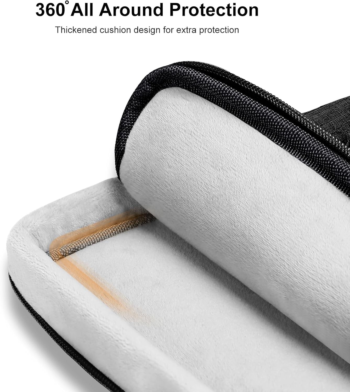 12.9 inch Tablet Sleeve Case for iPad Pro 13 M4 & iPad Pro 12.9 M2 M1 6/5th Blac