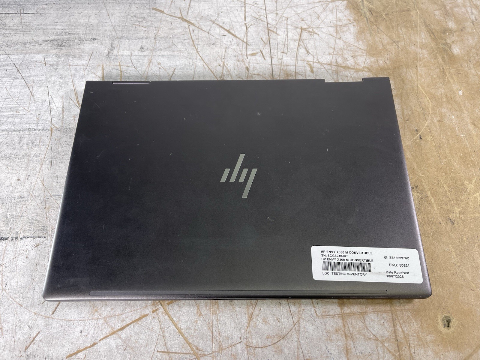 HP ENVY X360 M CONVERTIBLE AMD RYZEN 7 2700U @ 2.2GHz, 8GB RAM,NO HDD/OS-(PARTS)