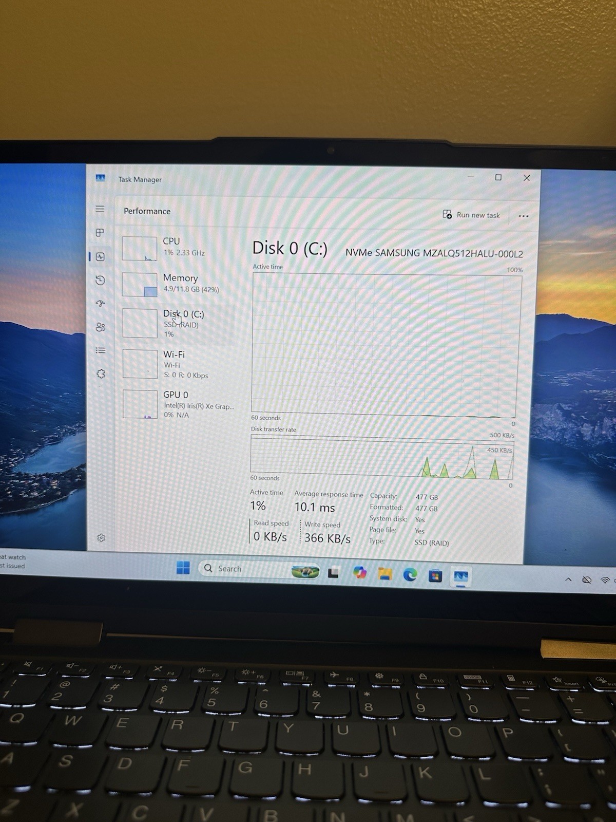 Lenovo Yoga 7 14ITL5 i5-1135G7 12GB RAM 512GB SSD 14” Touch – Hinge Issue
