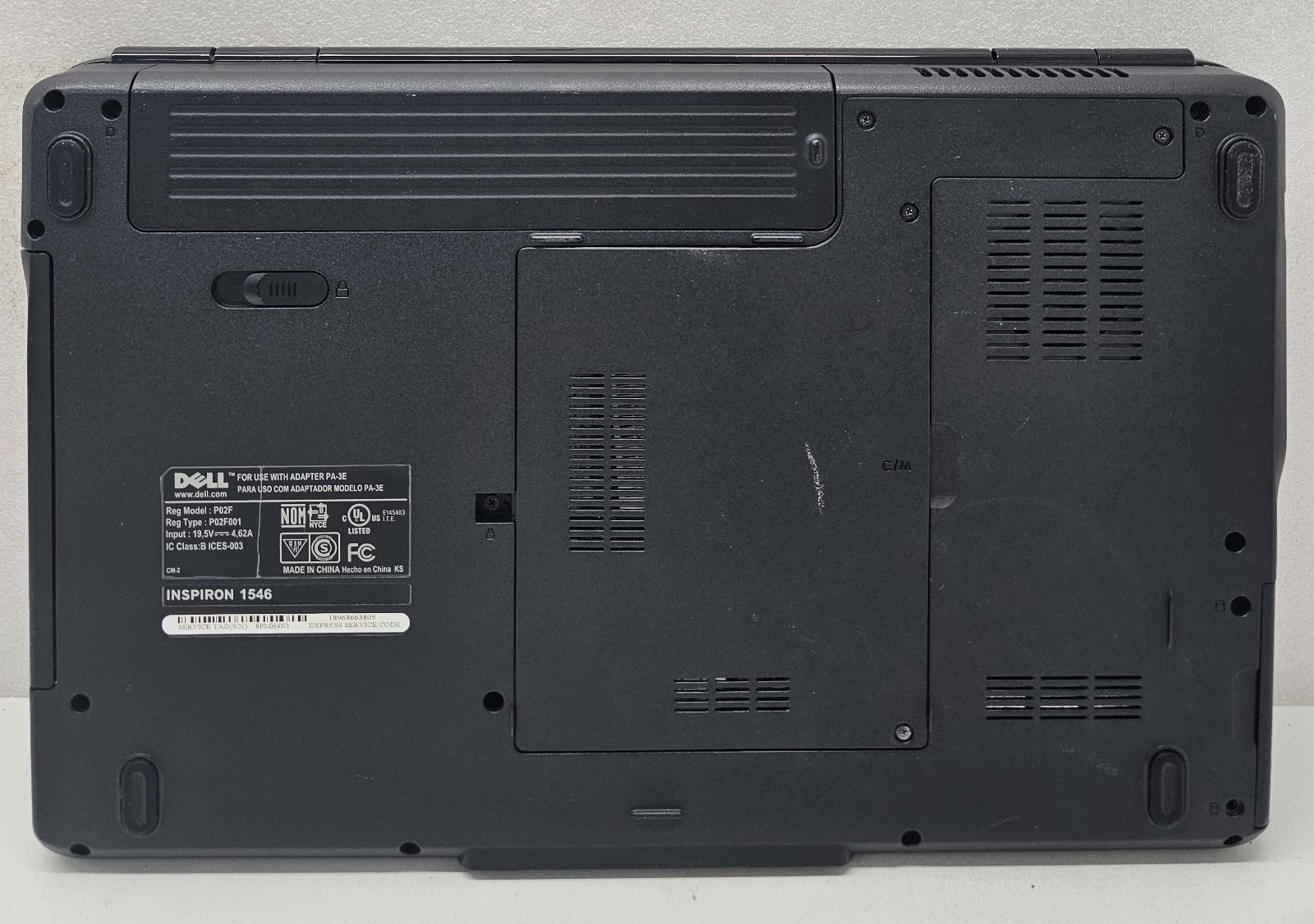 Dell Inspiron 1546 Laptop AMD Athlon X2 Dual-Core QL-64 3GB Ram NO HD/OS (FL)