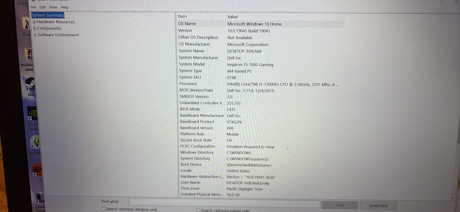 Dell Inspiron 15 7000 Gaming Laptop i5-7300HQ 16GB 15″ Dedicated Win10 Black