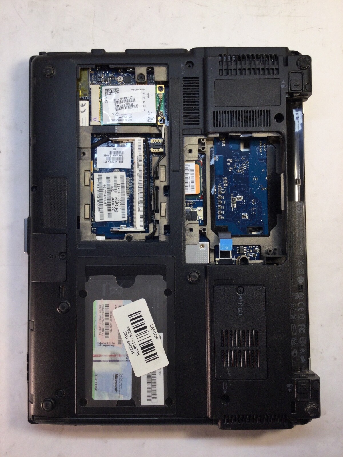 HP EliteBook 2530P 12″ Laptop Intel Core 2 Duo -BOOTS TO BIOS – MZ