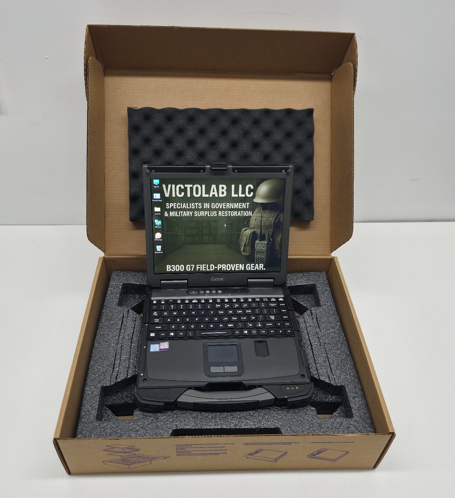 Getac B300 G7 Fully Rugged i7 8th Gen 8GB 256GB SSD W11 TPM BT GPS 4G LTE Touch