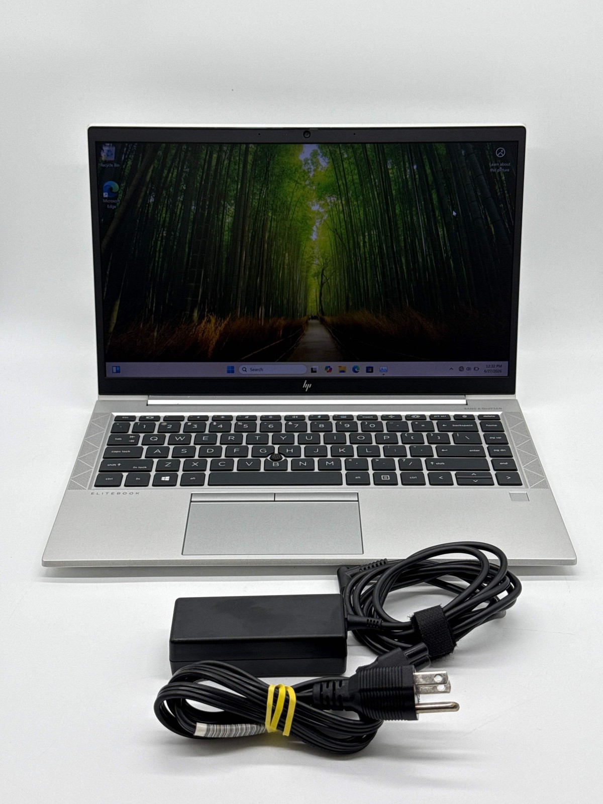HP EliteBook 845 G7 14″ Ryzen 5 Pro 4650U 16GB RAM 256GB SSD Silver w/ Charger