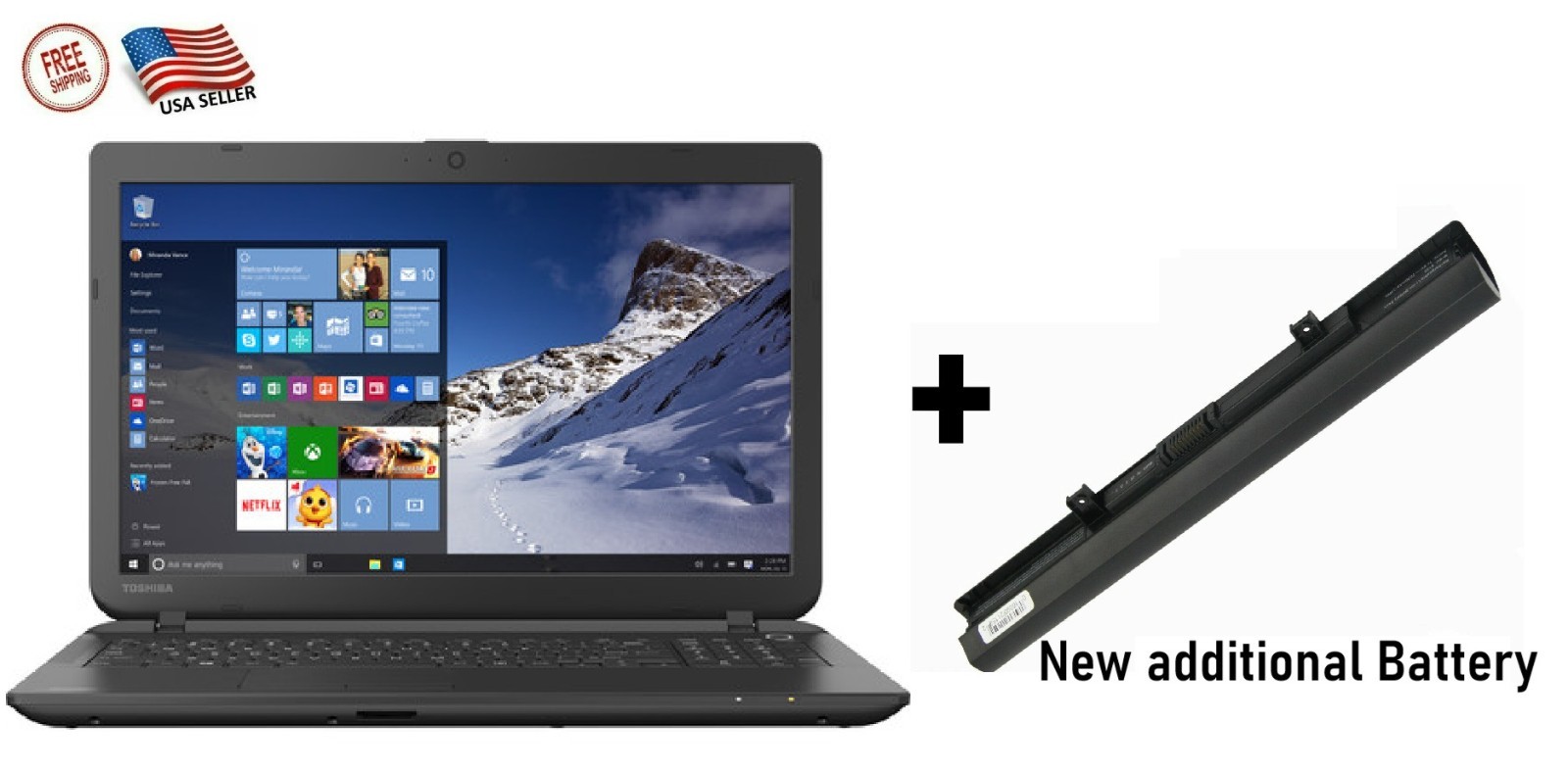 Toshiba Satellite E45-B4100, 14″ Laptop, i5-5200U, 6GB RAM, 750GB HDD, Win8