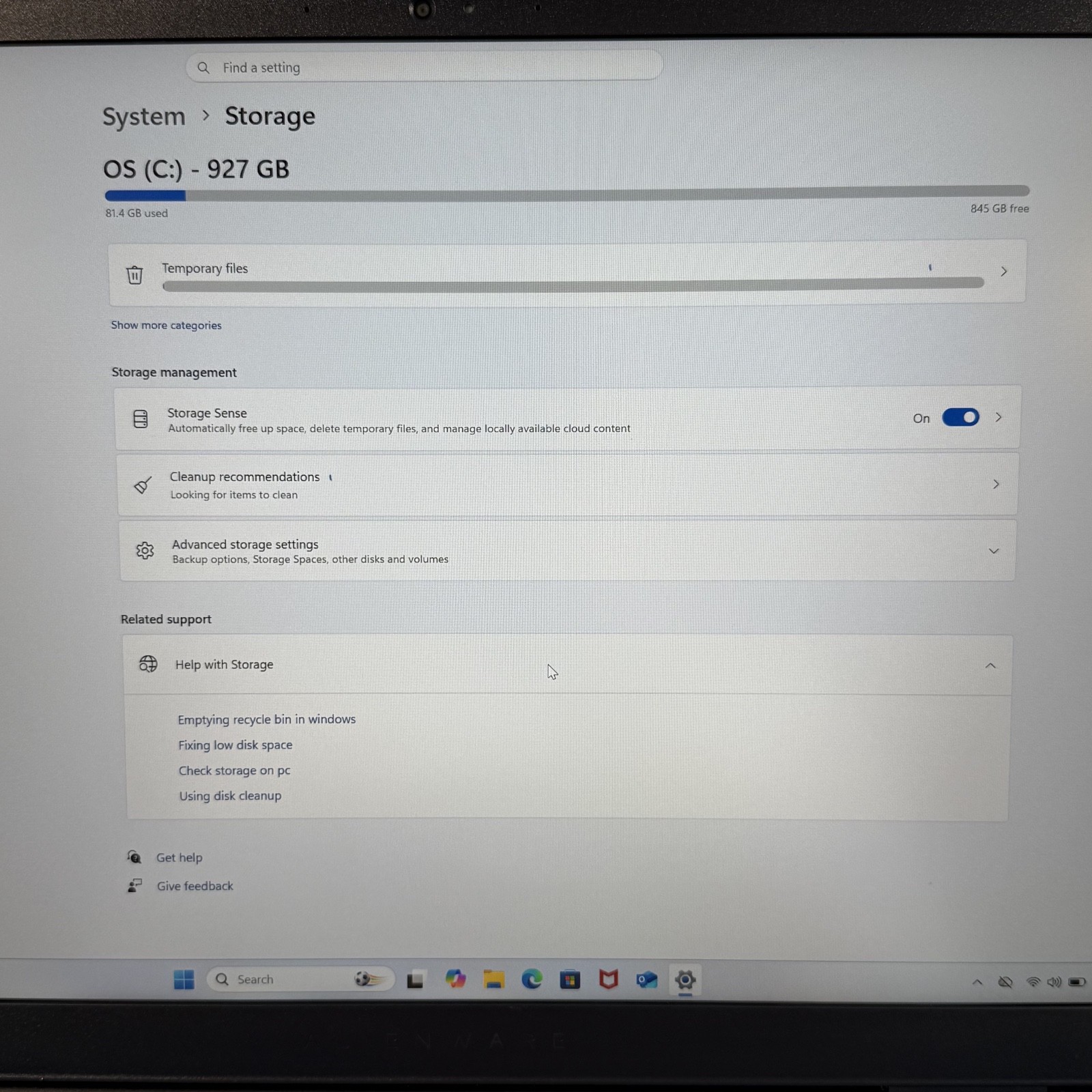 Alienware 16 Aurora AC16250 Intel 7 240H 32 GB 1 TB NVIDIA GeForce RTX 5060 #AW