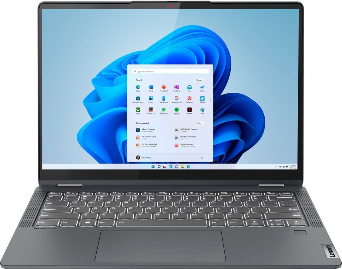 Lenovo IdeaPad Flex 5i 2-in-1 Laptop-14″ FHD+ Intel Core i3, 8GB, 512GB SSD-GREY
