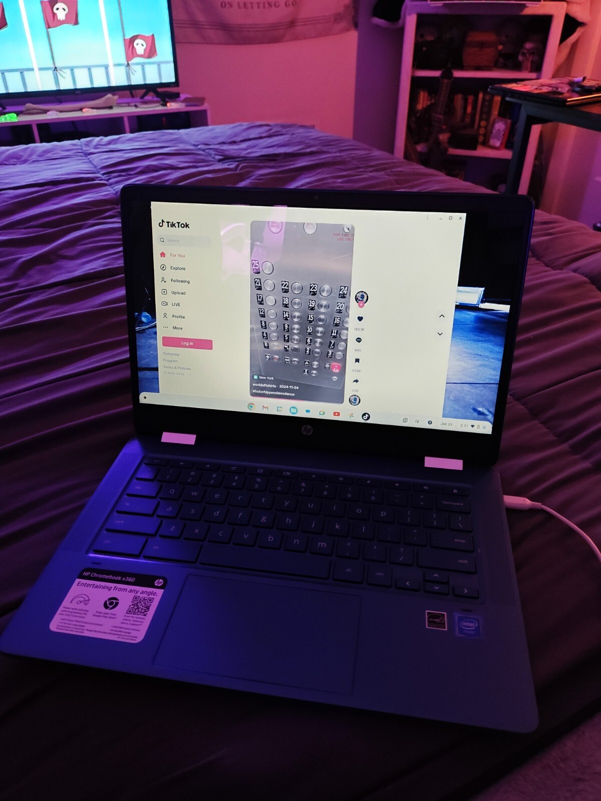 HP Chromebook X360 With TikTok Installed