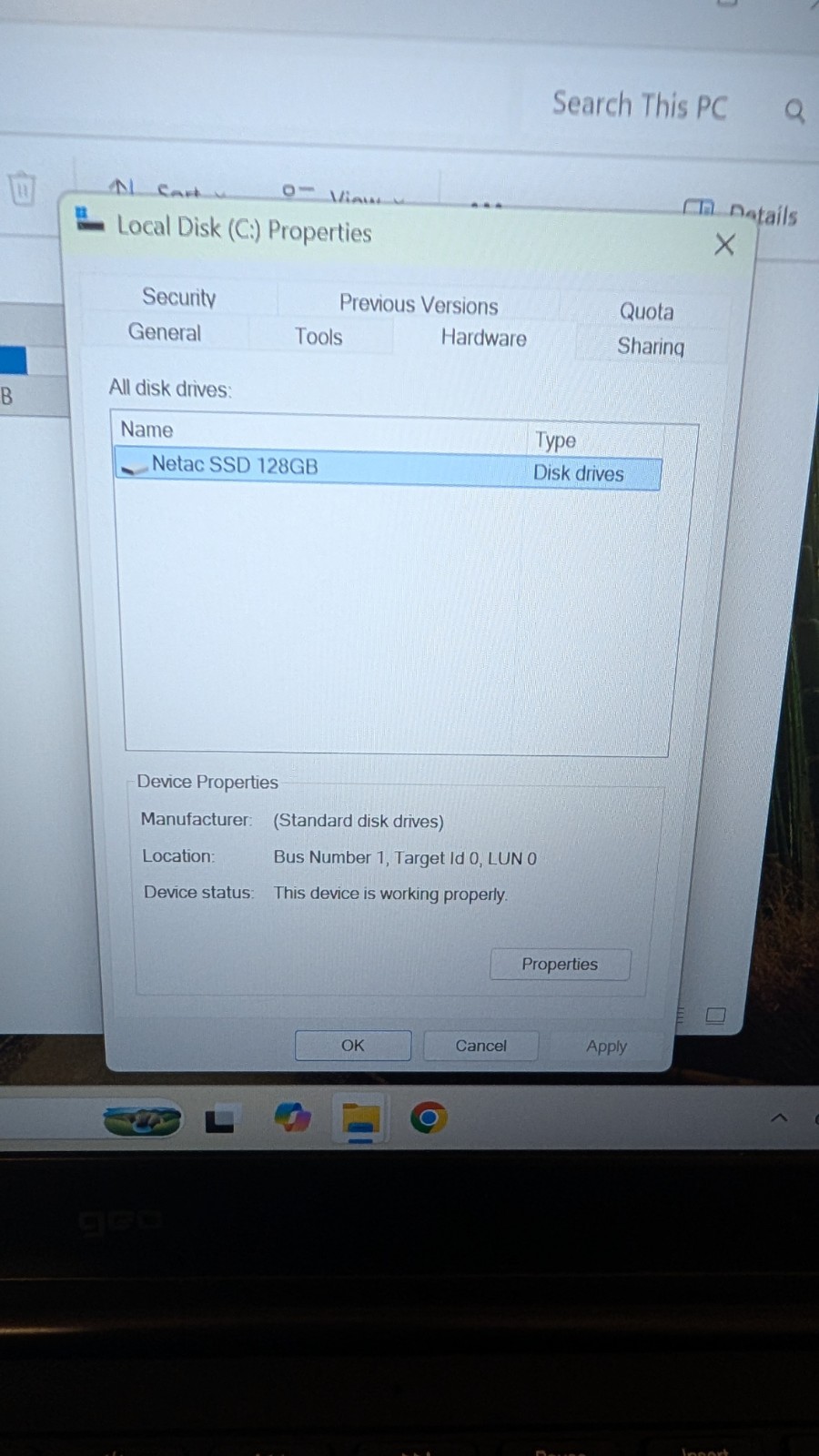 GeoBook 240 Laptop – Windows 11 Home, 8 GB RAM, 128GB SSD Hard Drive