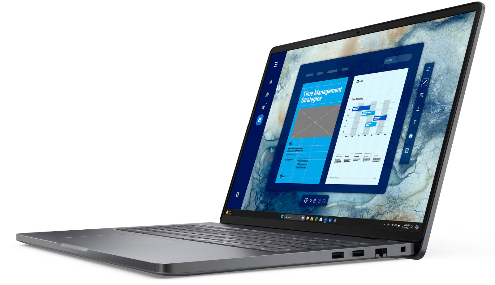 Dell Pro 16 PC16250 Laptop PC FHD+ Core 3 100U 16GB RAM + 256GB NVMe Win 11 Pro.