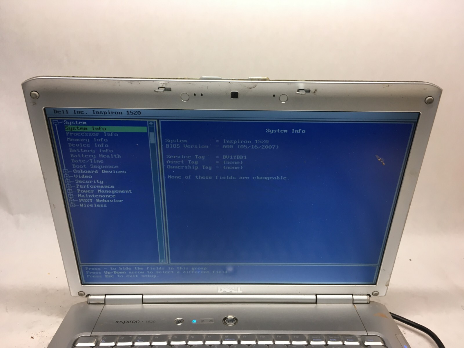 Dell Inspiron 1520 15″ (AS IS) Intel Core 2 Duo – JZ