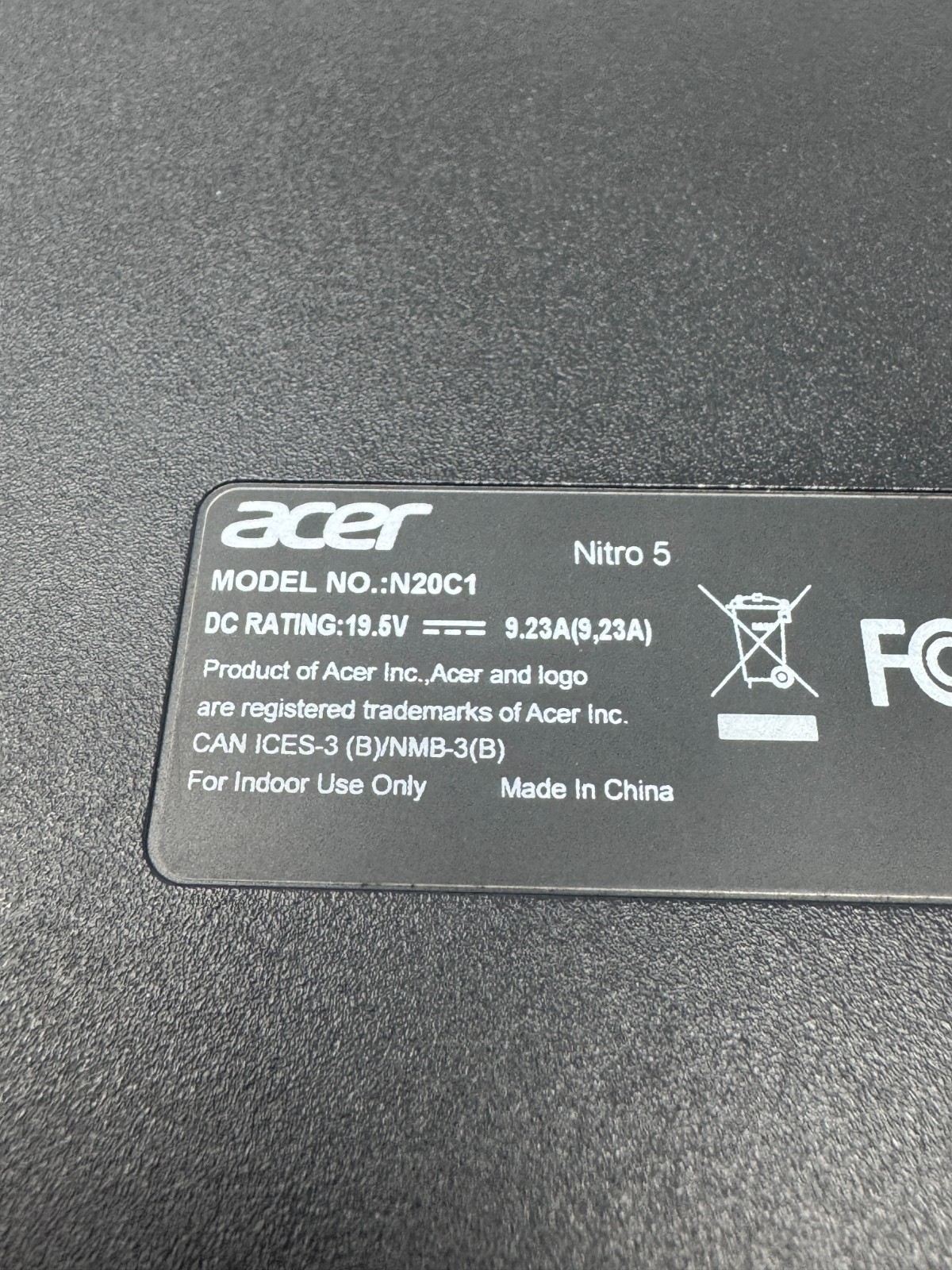 Acer Nitro 5 i7-11800H RTX 3050 Ti 16GB No SSD For Parts READ DESCRIPTION
