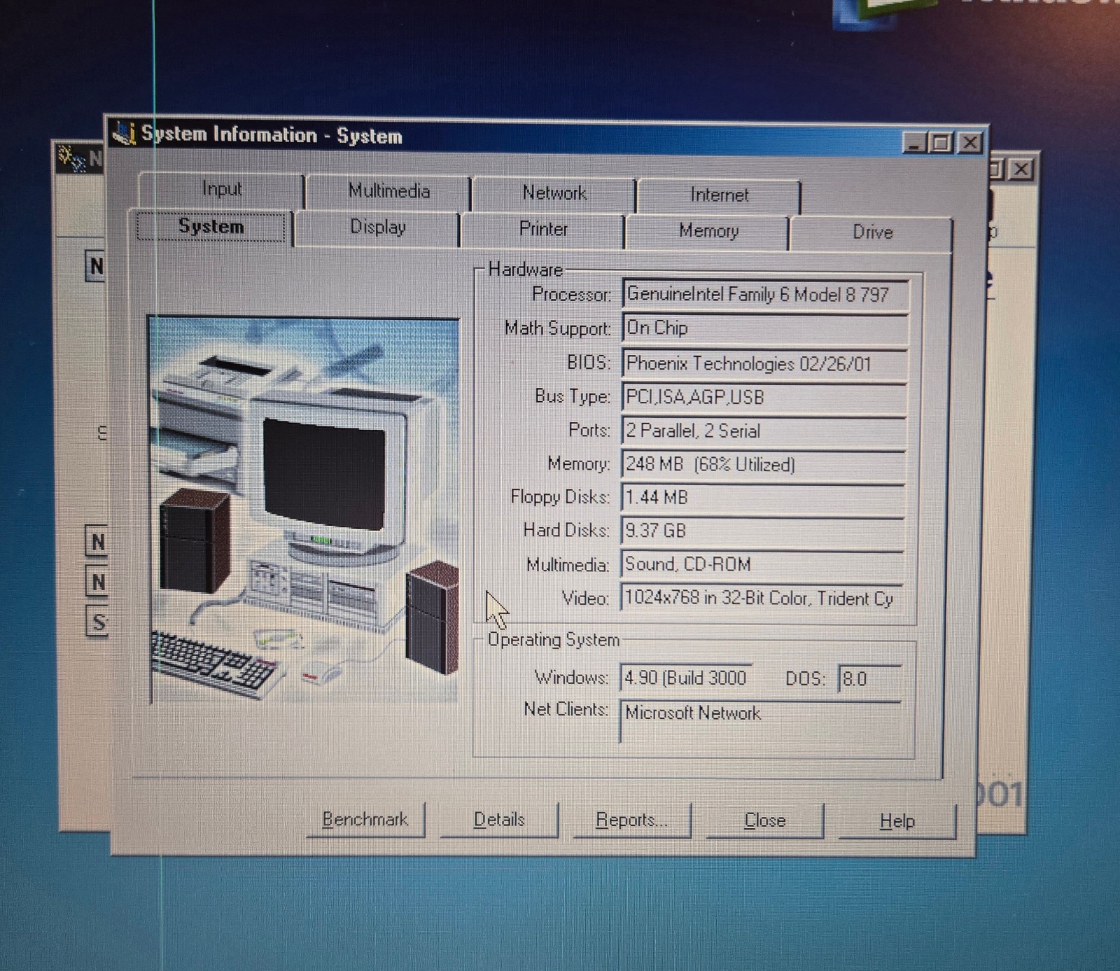 Vintage KDS Valiant 6380iPTD (Intel Pentium III @ 800 MHz, 256 MB RAM, WinME)