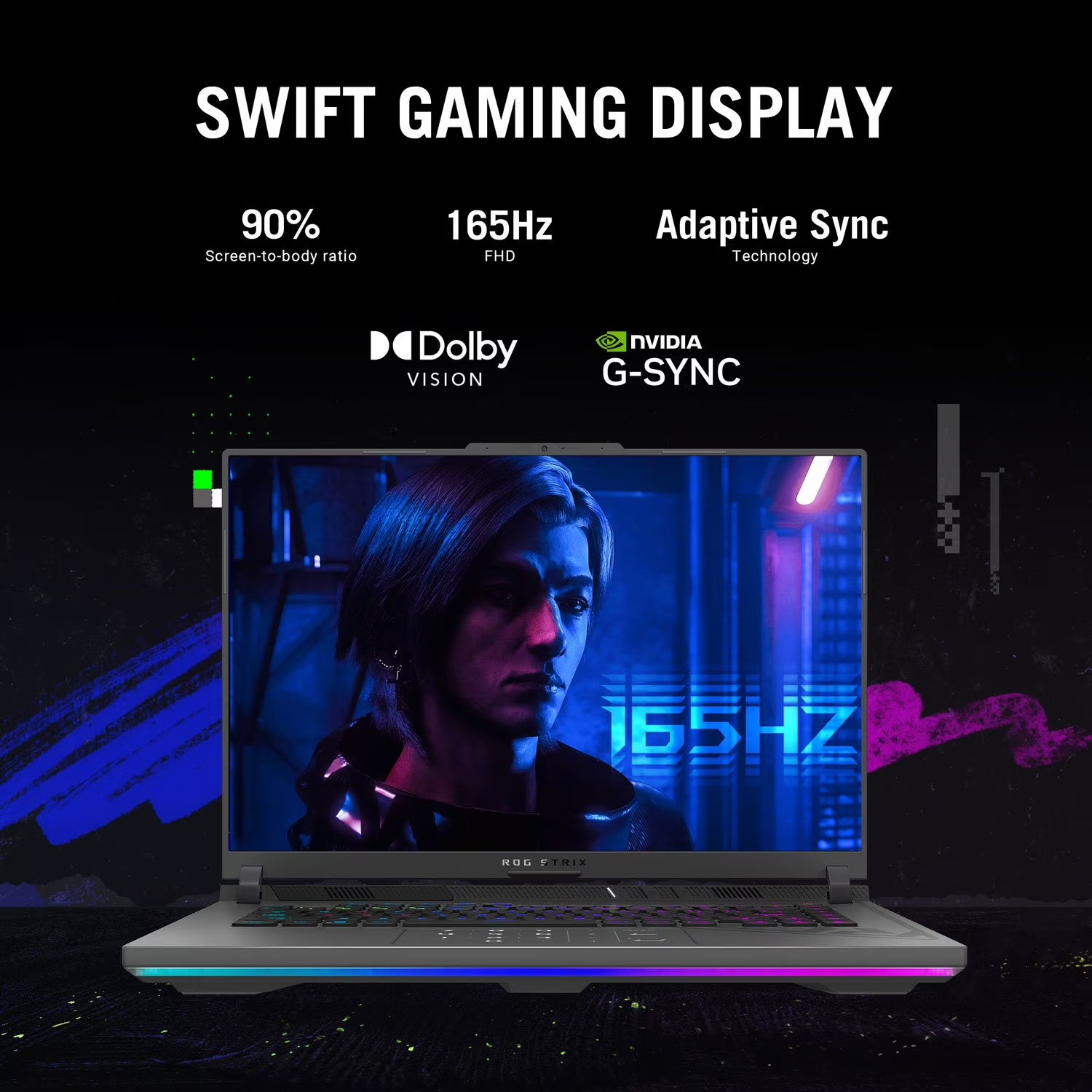 NEW ASUS ROG Strix G16 Gaming Laptop 16-inch, RTX 4070 Intel Core I7-13650HX/BGA