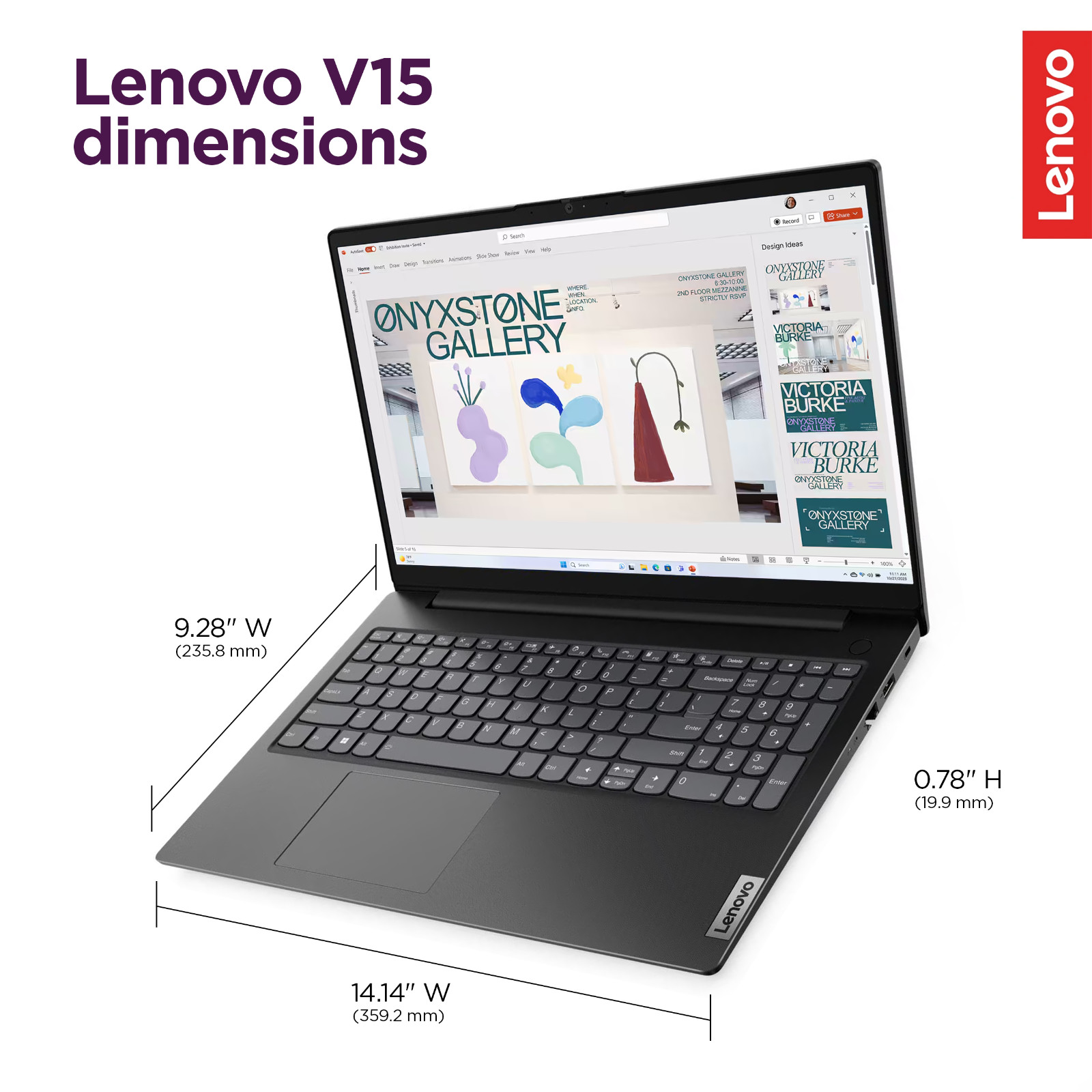2026 Lenovo V15 Business Laptop 15.6″ AMD Ryzen 7 16GB RAM 256GB SSD, Win 11 Pro