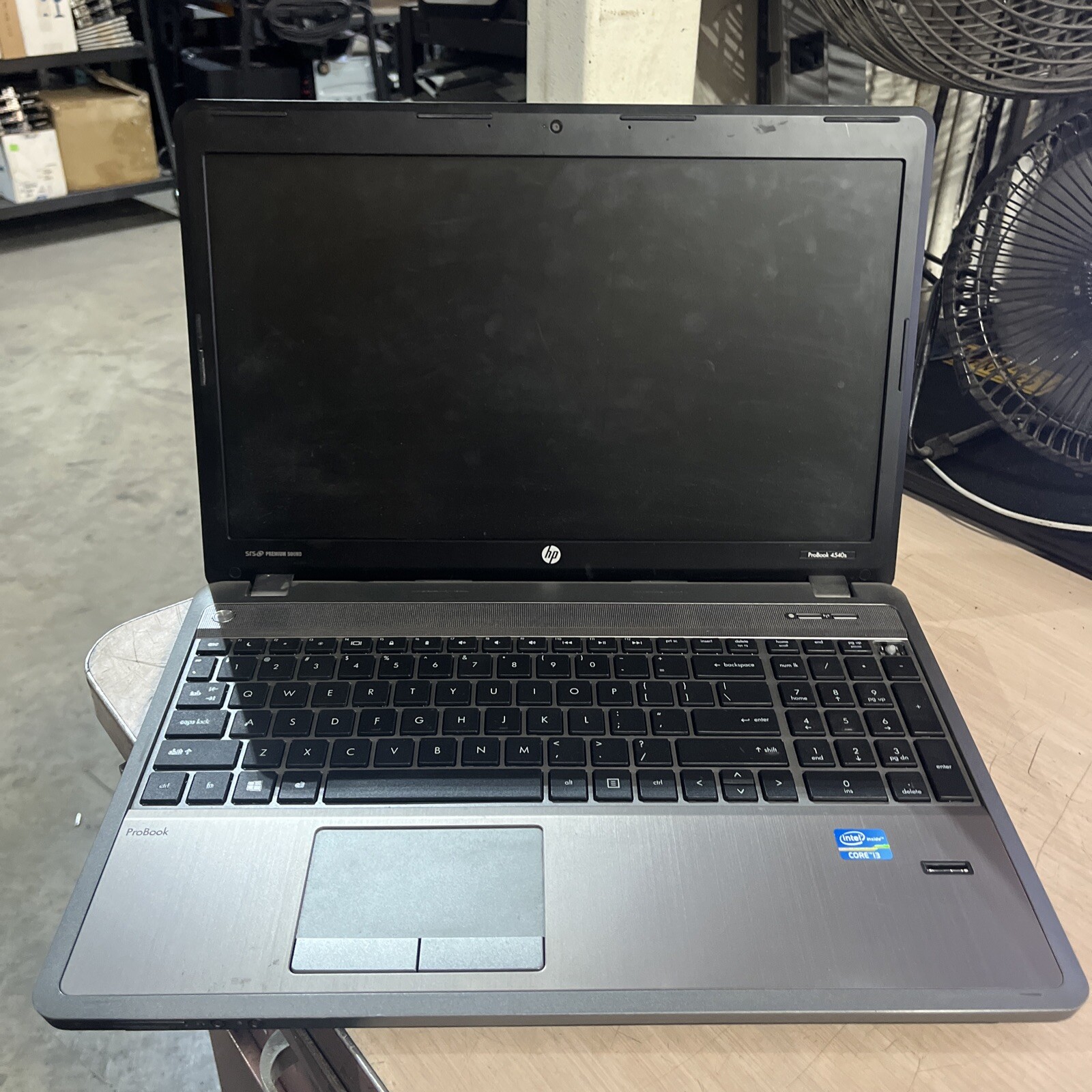 HP PROBOOK 4540S INTEL CORE I3-3110M 2.40GHZ 4GB RAM NO BATTERY NO HD NO OS