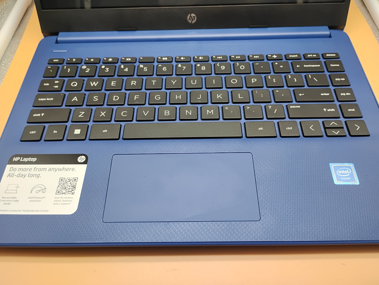 HP 14-dq055dx 14″ 64GB eMMC Intel Celeron N4120 1.10GHz 4GB RAM Laptop Win 11