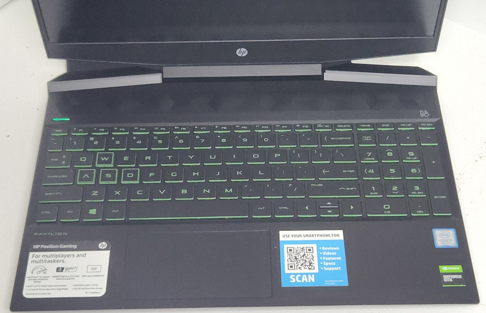 HP Pavilion Gaming Laptop 15.6″ GTX 1050 i5-9300H 16GB RAM 256GB SSD Windows 11