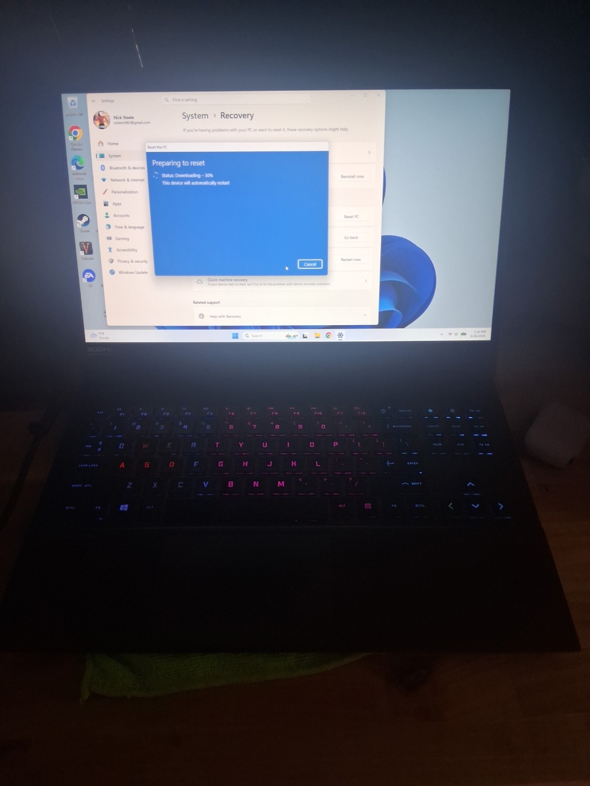 HP OMEN Gaming Laptop 15.6in Black Intel Core i7 10th Gen Windows 11