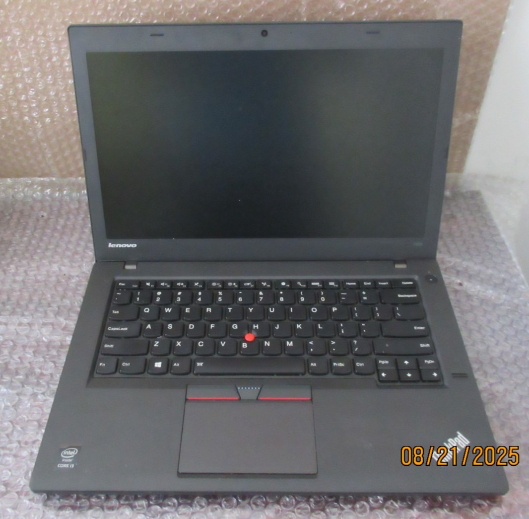 Lenovo Thinkpad T450 i3-5010U @ 2.1Ghz 8GB RAM NO OS/BATTERY/HDD/SSD.