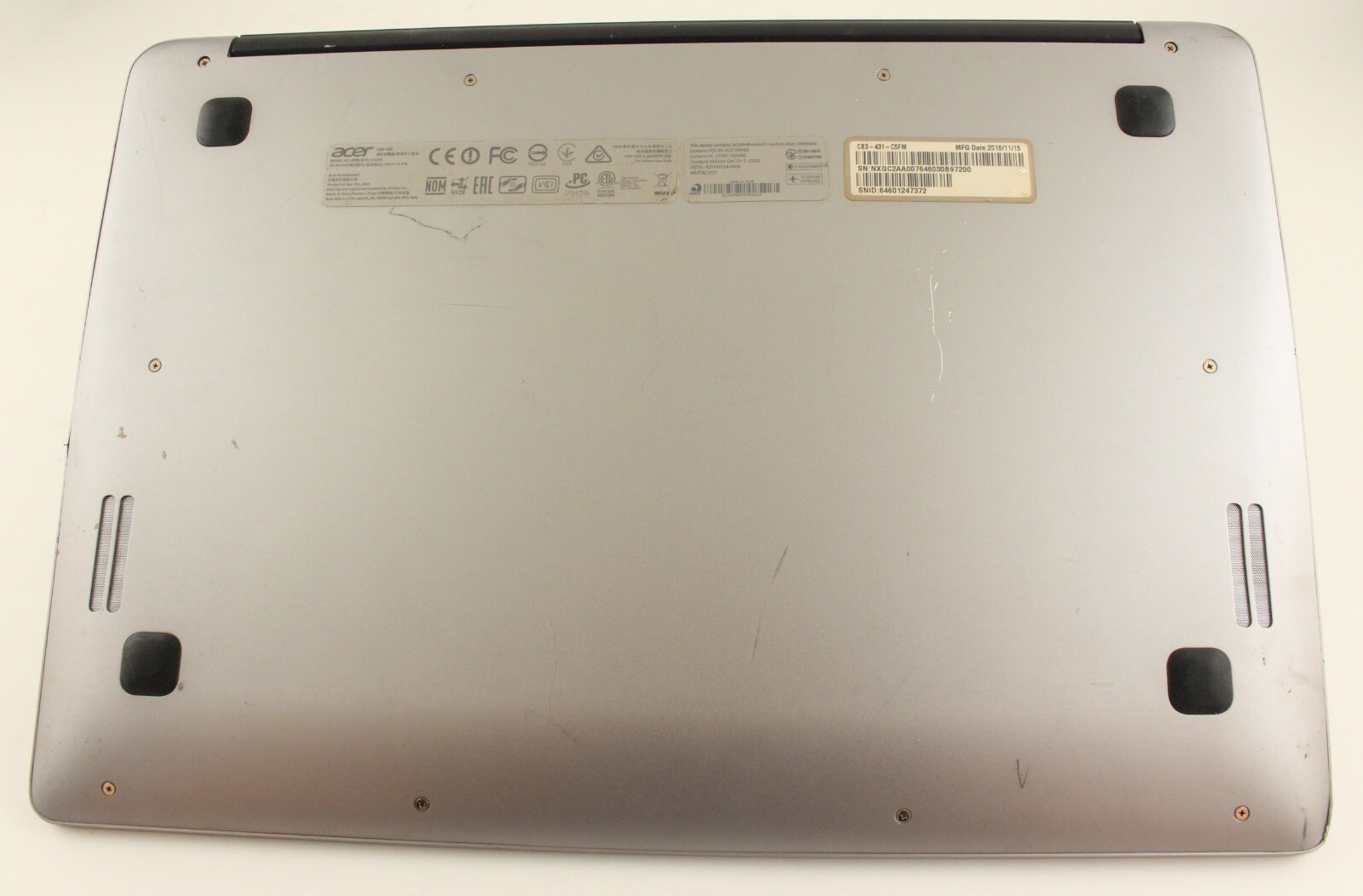 Acer Chromebook CB3-431-C5FM GB RAM 1.6GHz Celeron R N3160 32GB eMMC; 6147907
