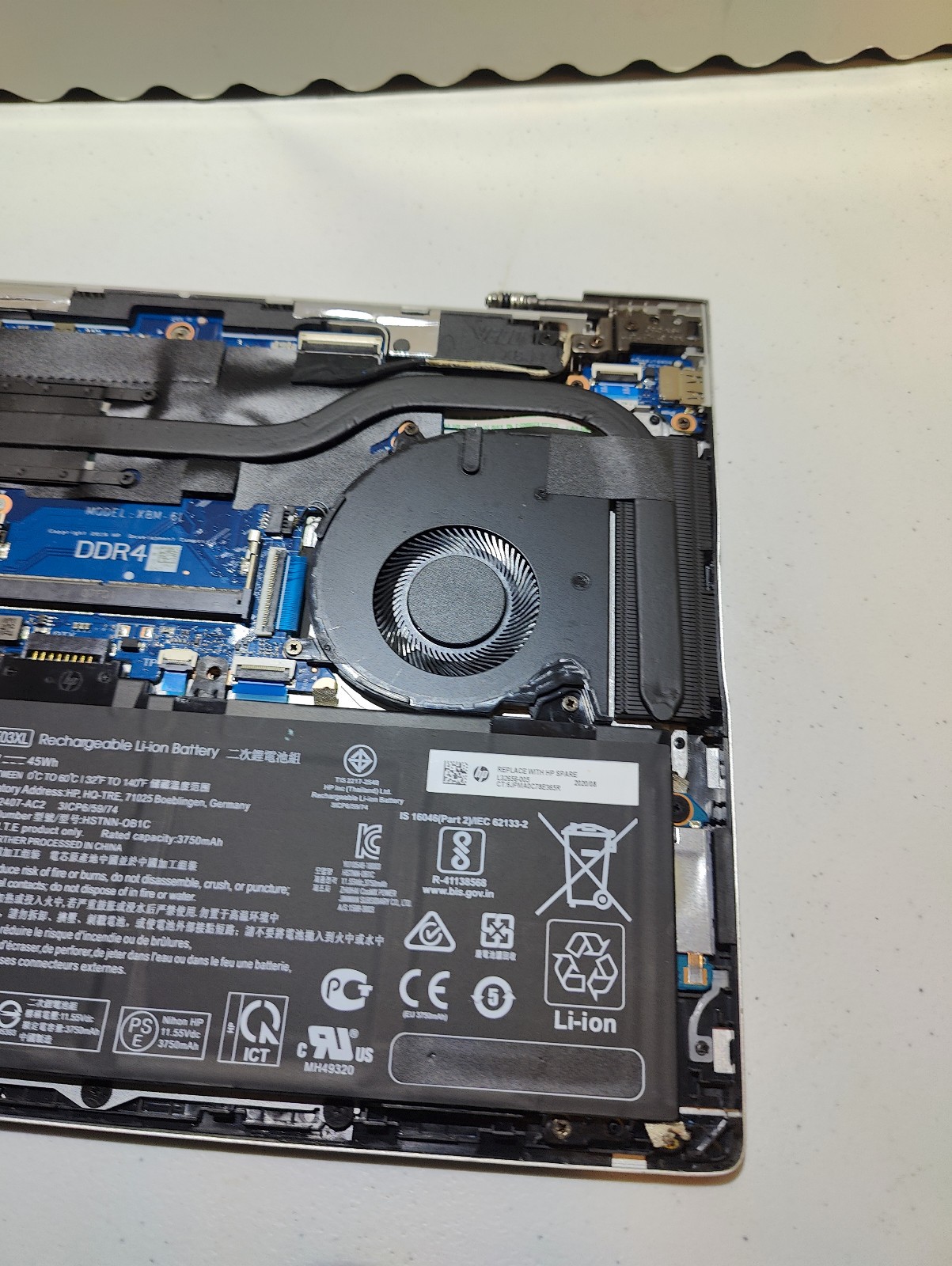 HP PROBOOK 440 G7 i5-10210U @ 1.60GHz, 8GB RAM, NO HDD/OS PARTS ONLY