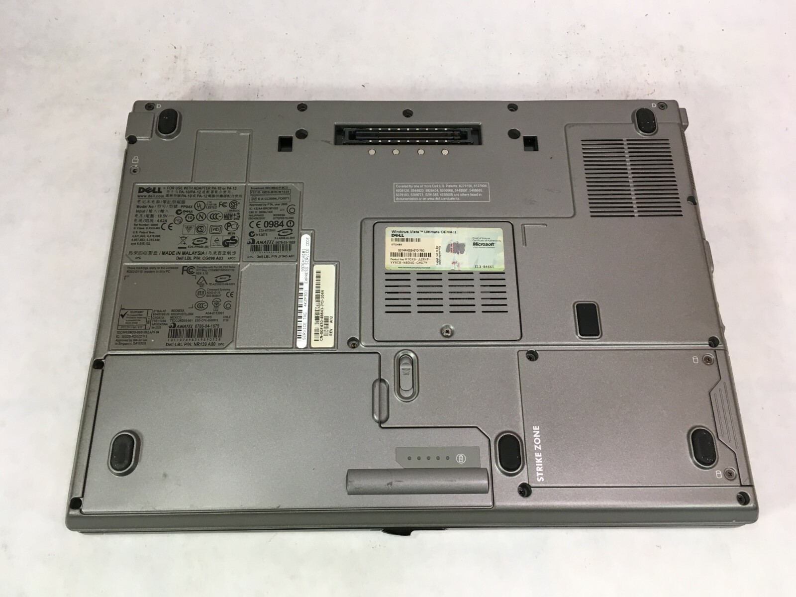 Dell D820 15.4″ Laptop Intel / 2GB / 80GB / Windows XP / WiFi / DVD / RS232