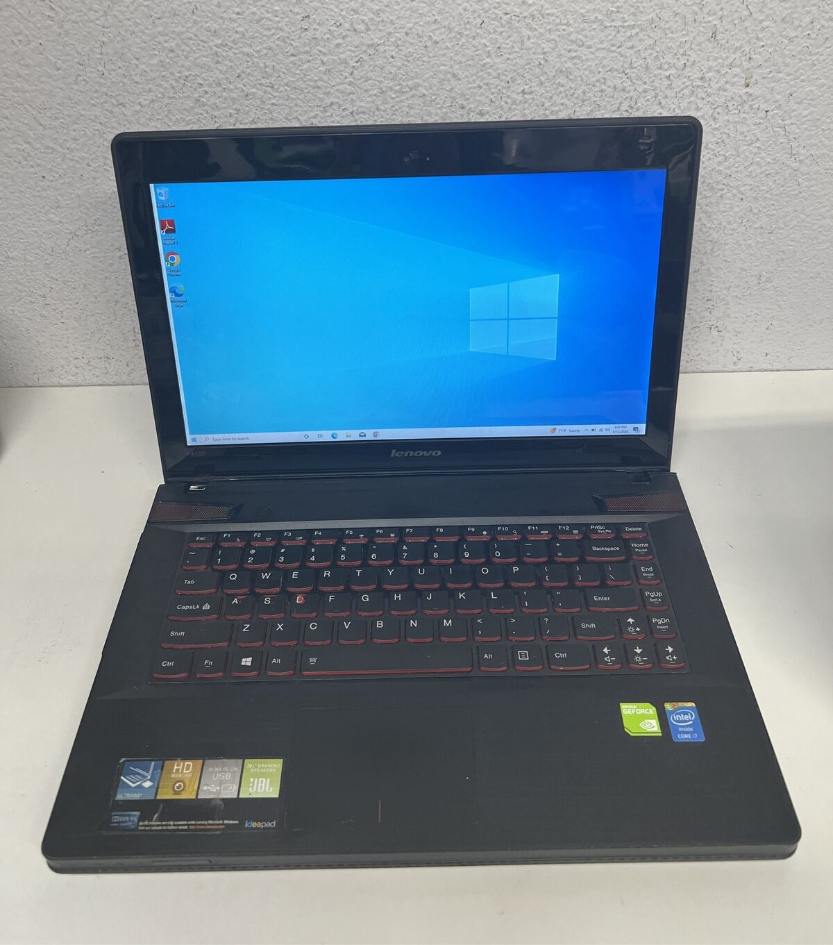 Lenovo 14 i7-4700MQ 2.4GHz 8GB 1TB HD Nvidia GT 755M W10 Gaming Laptop*FOR PART*