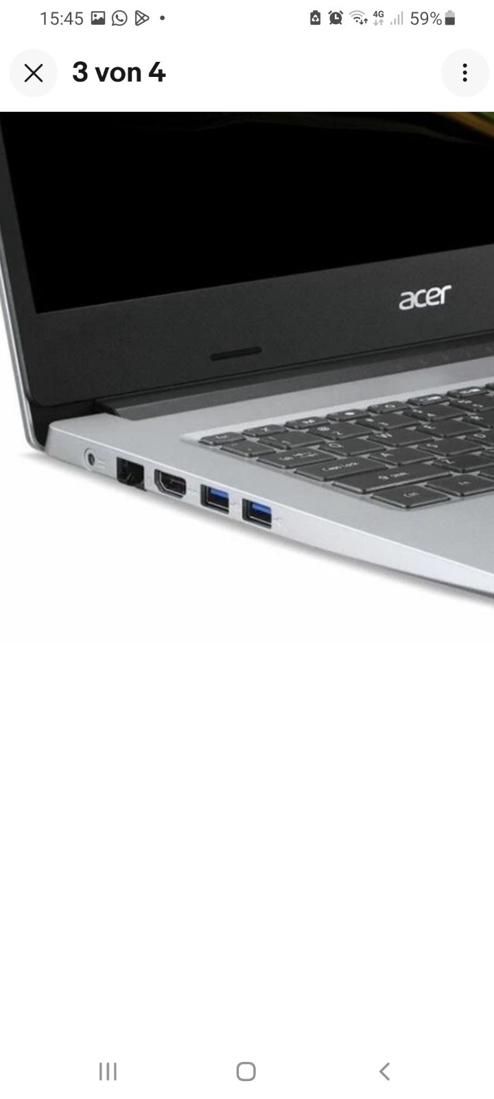 Acer Aspire A114-33-P321 Laptop Silver Pentium N6000 128GB SSD 14″ Windows 11