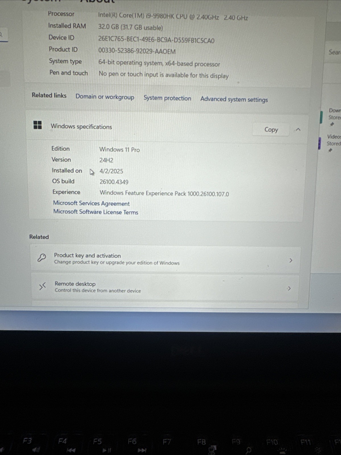Dell Precision 5540 i9 9th Gen ***32GB RAM 512GB Free shipping – B- Condition