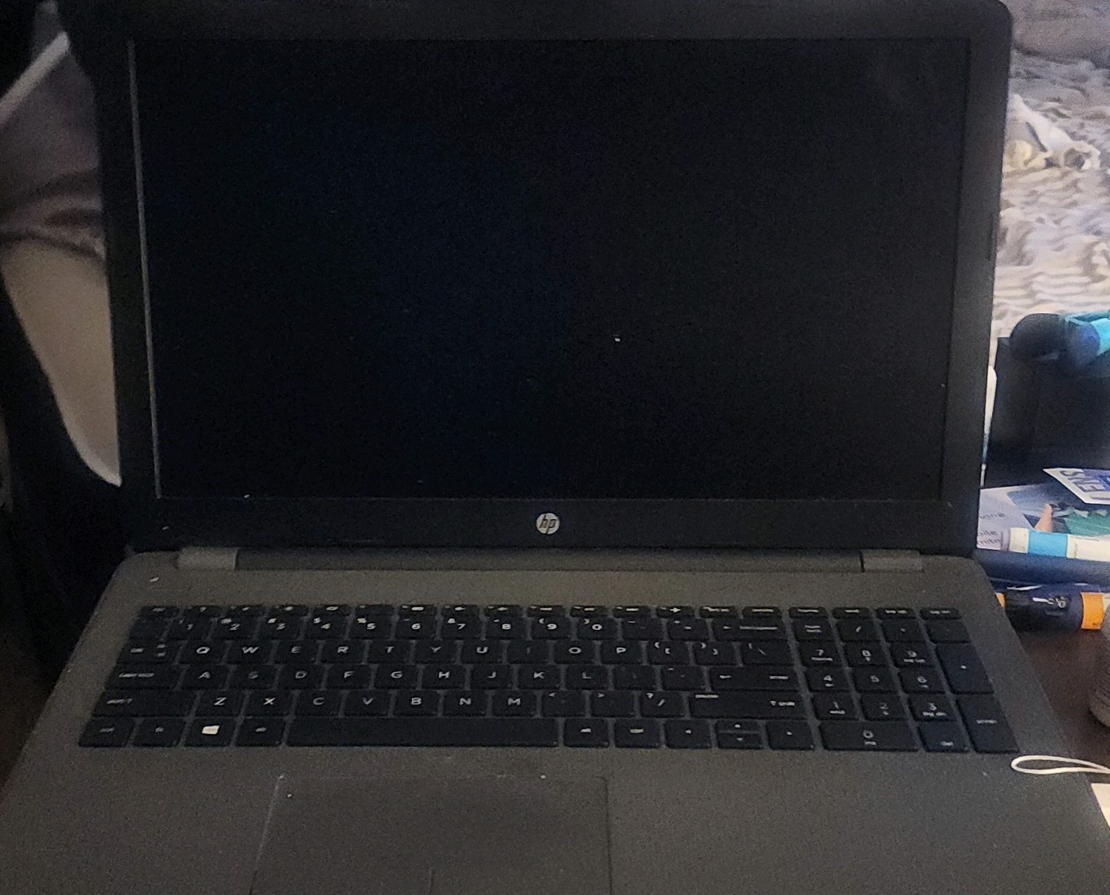 HP Black Notebook Laptop Portable Computer Sleek Design Lightweight Stylish