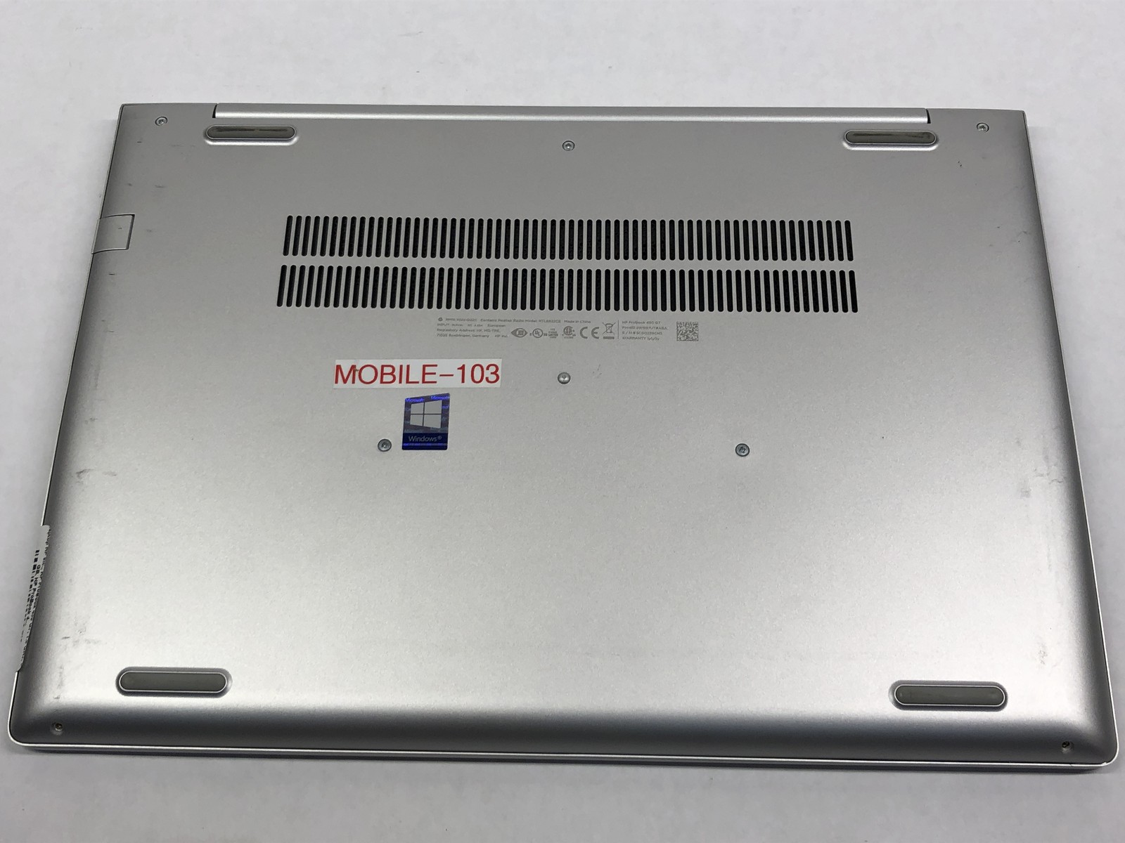 HP Probook 450 G7 i5-10210U 8GB RAM No Storage No OS No Battery