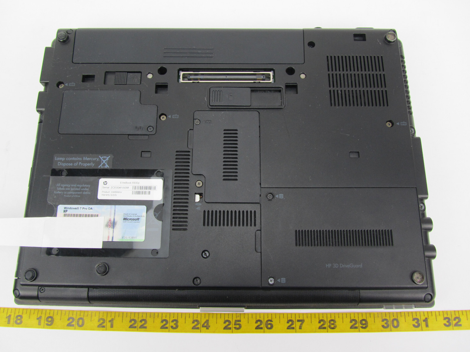 Lot of 3 HP EliteBook 6930P Laptop PC Computers Intel Core 2 Duo 2.53 NO HDD H21