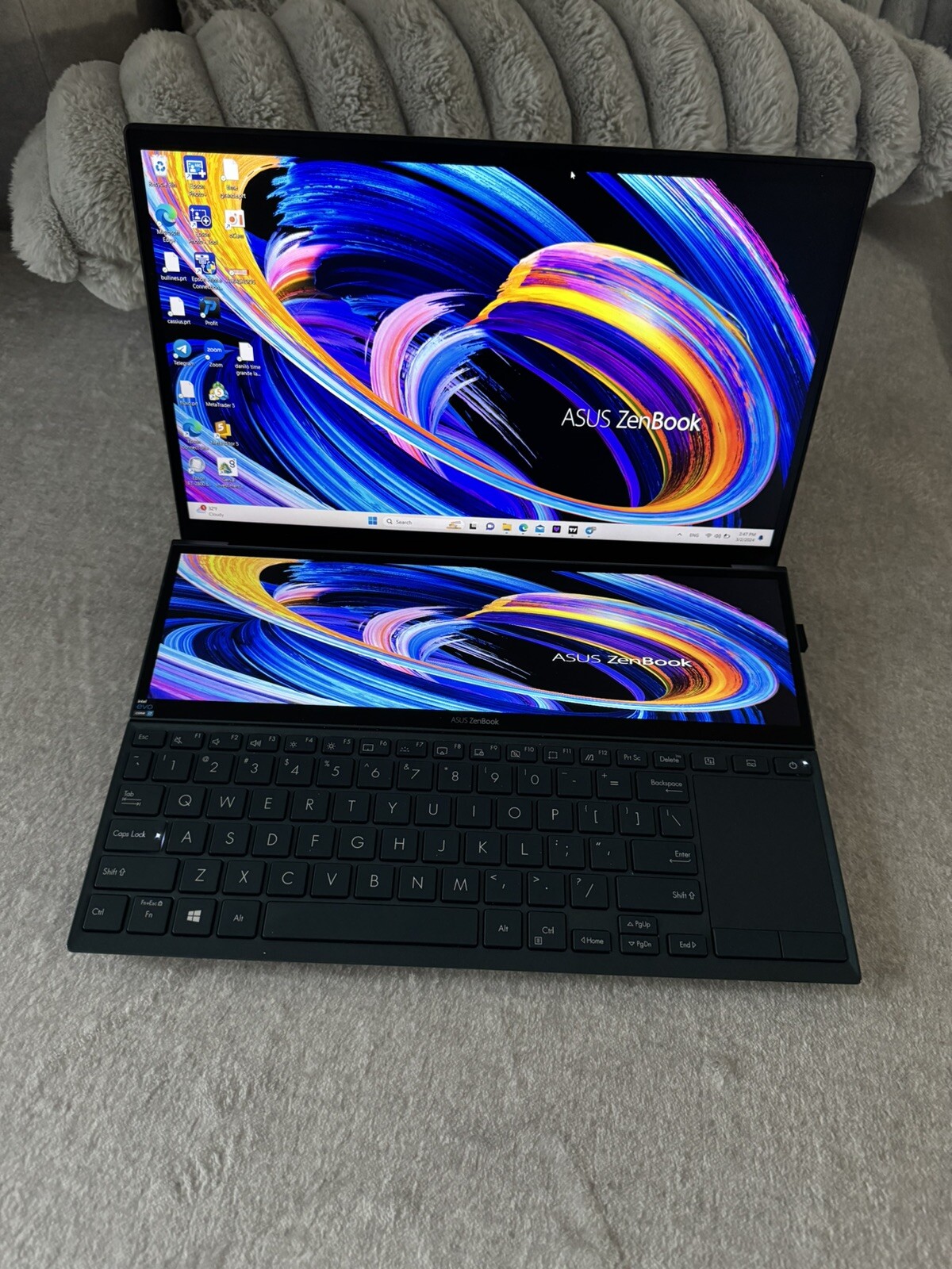 ASUS Zenbook 14″ UX482 i7-1195G7 2.9GHz 8GB 512GB Windows 11 Blue Laptop
