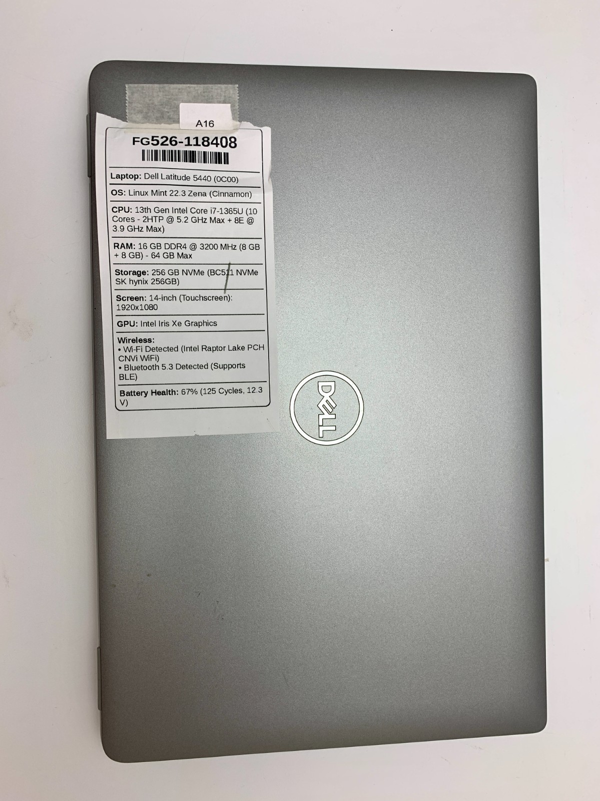 Dell Latitude 5440 | i7-1365U | 16GB RAM | 256GB NVMe | LINUX