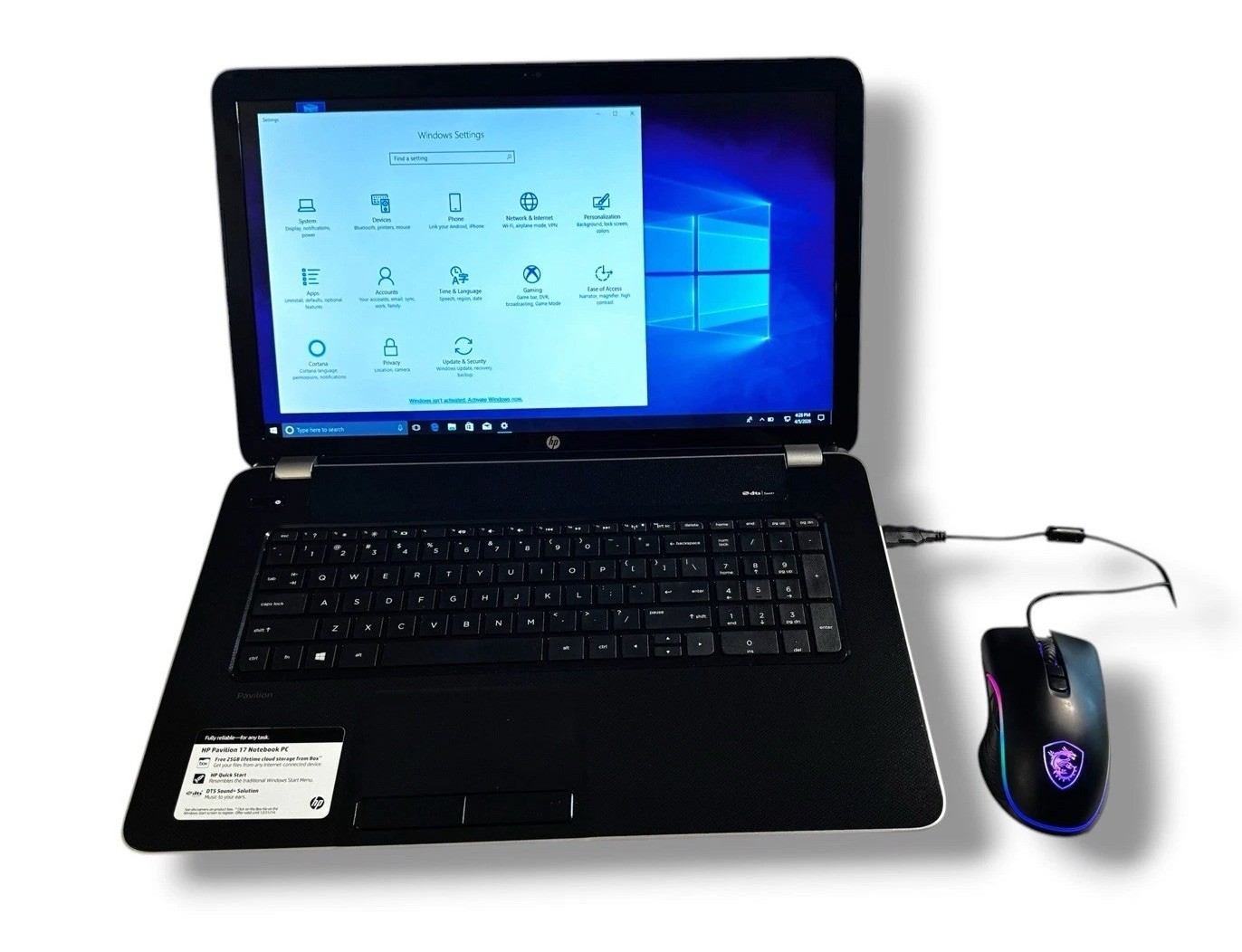 HP Pavilion 17 Laptop 17” AMD A8-5550M 8GB 750GB HDD READ