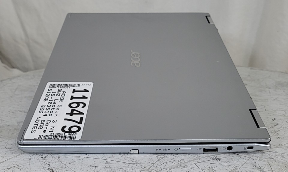 ACER Spin 3 N19W2 Laptop Core I5-1035G4 8GB SEE NOTES