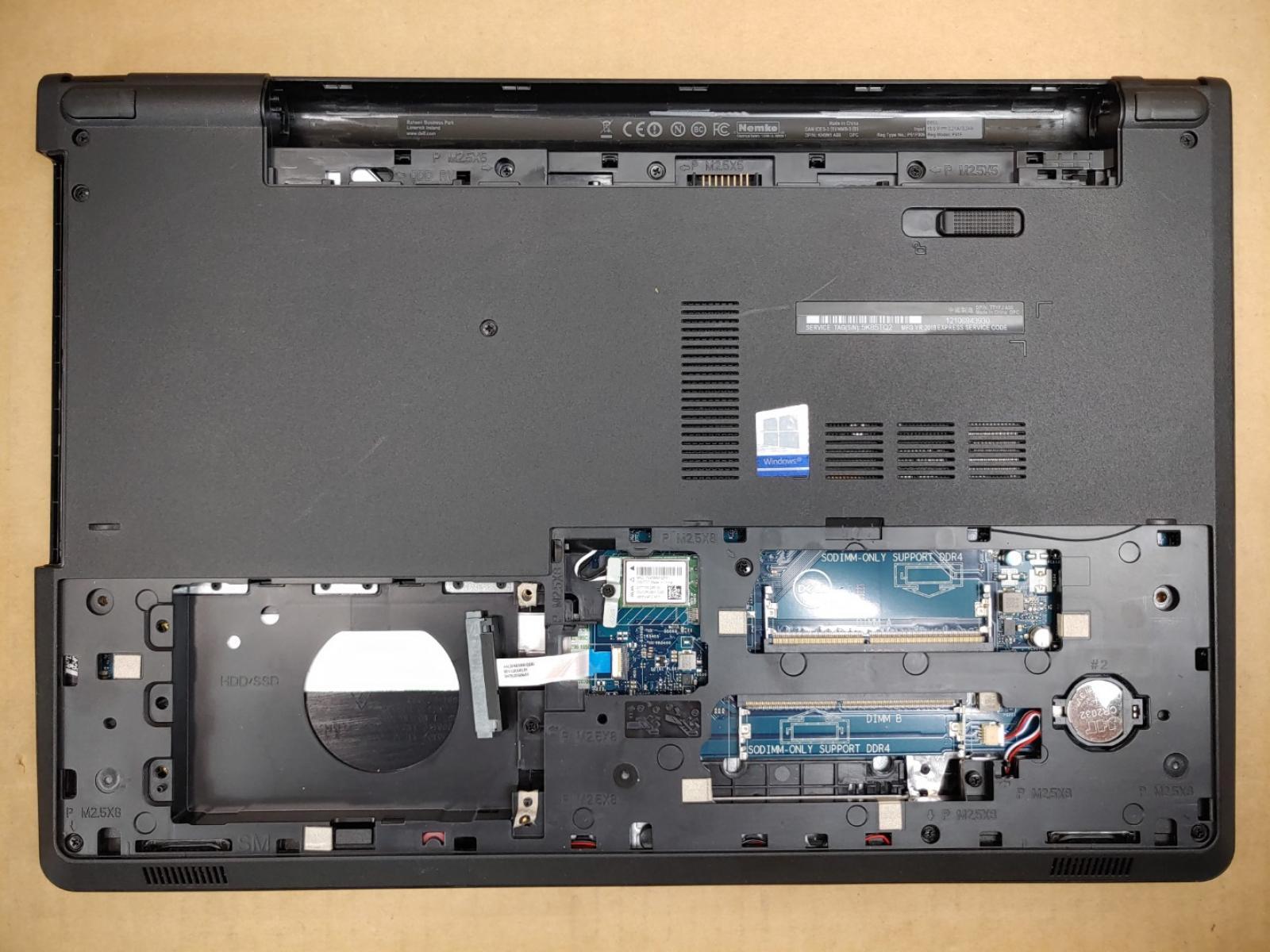 Dell Inspiron 15 5566 15.6″ i5-7200U✔*NO RAM/NO BATT/NO AC**POWERS ON SHUTS OFF*