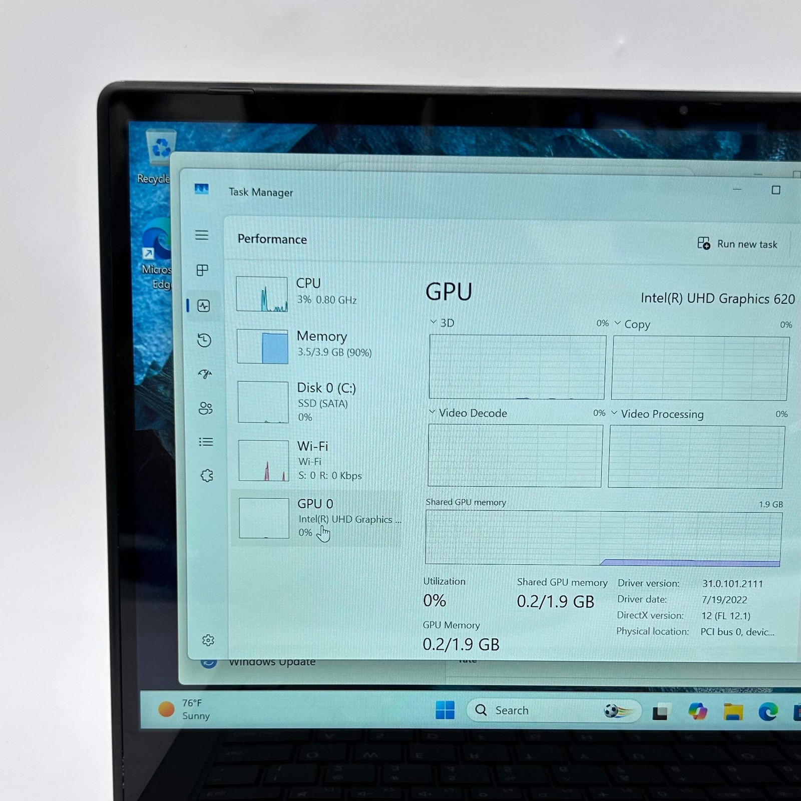 Onn Laptop 100002434 13.3″ i3-8145U 2.1GHz 4GB RAM 128GB SSD