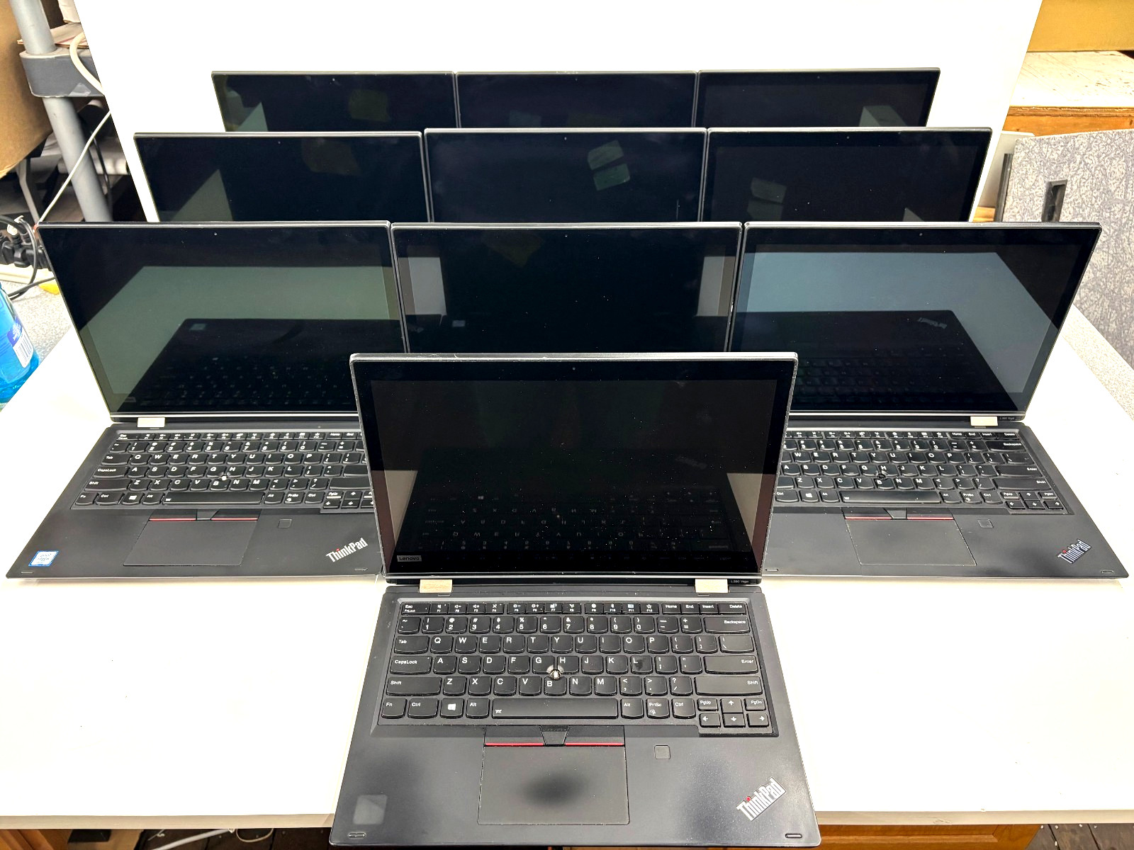Lot (10) Lenovo ThinkPad L390 Yoga 13.3 Touch i5-8365U, NO RAM NO HDD NO BATTERY