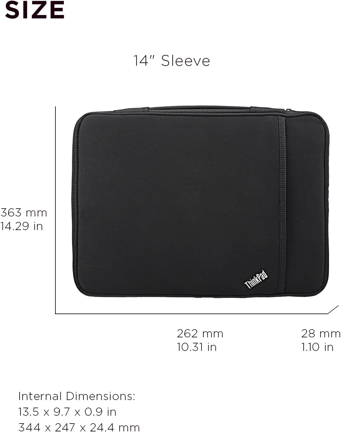 Thinkpad 14-Inch Laptop Sleeve – Slim Protective Notebook & Tablet Case Compatib