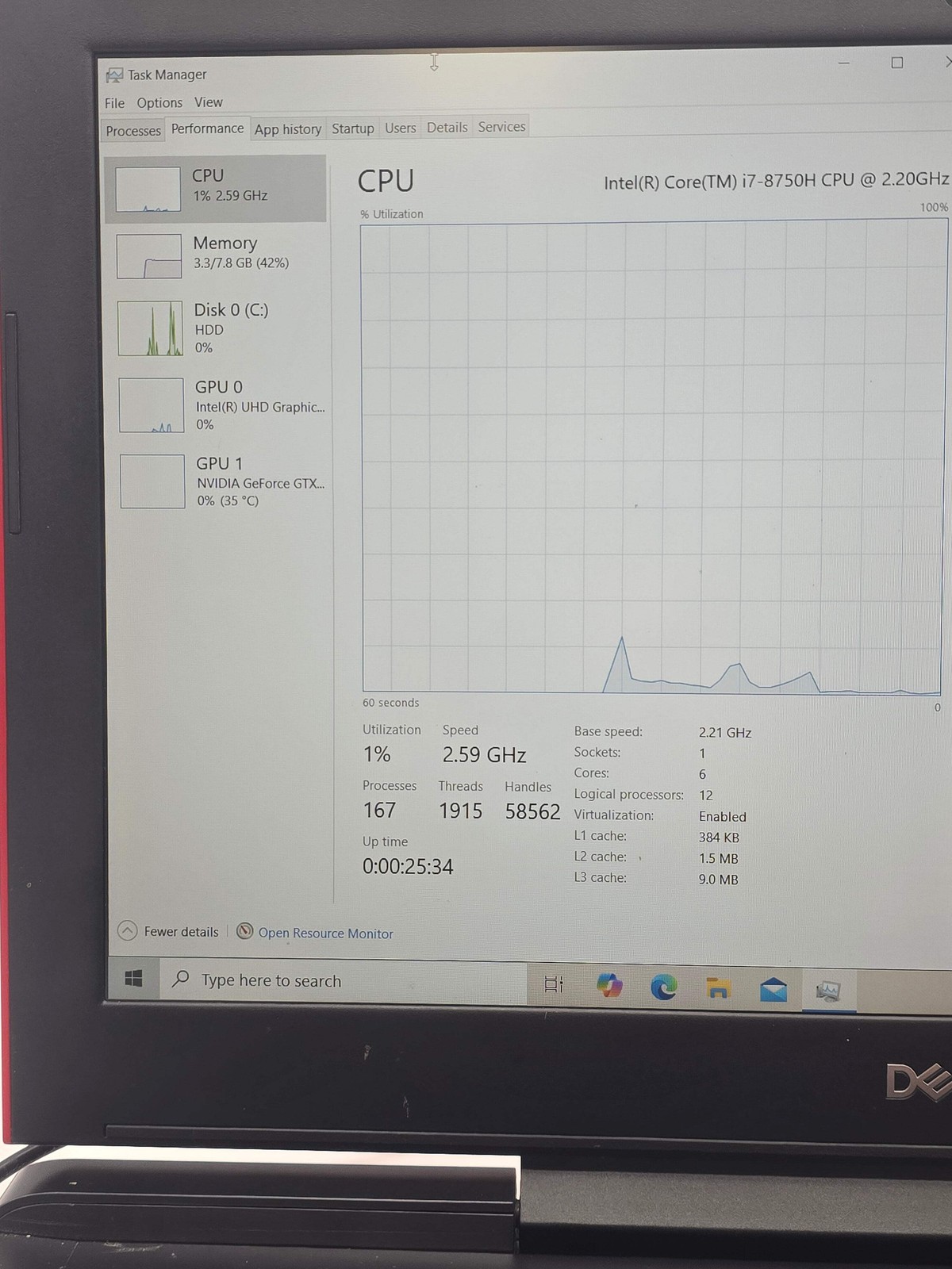 Dell G5 5587 Gaming Laptop i7-8750H GTX 1050 Ti 8GB RAM 1TB HDD Tested – Bad Bat